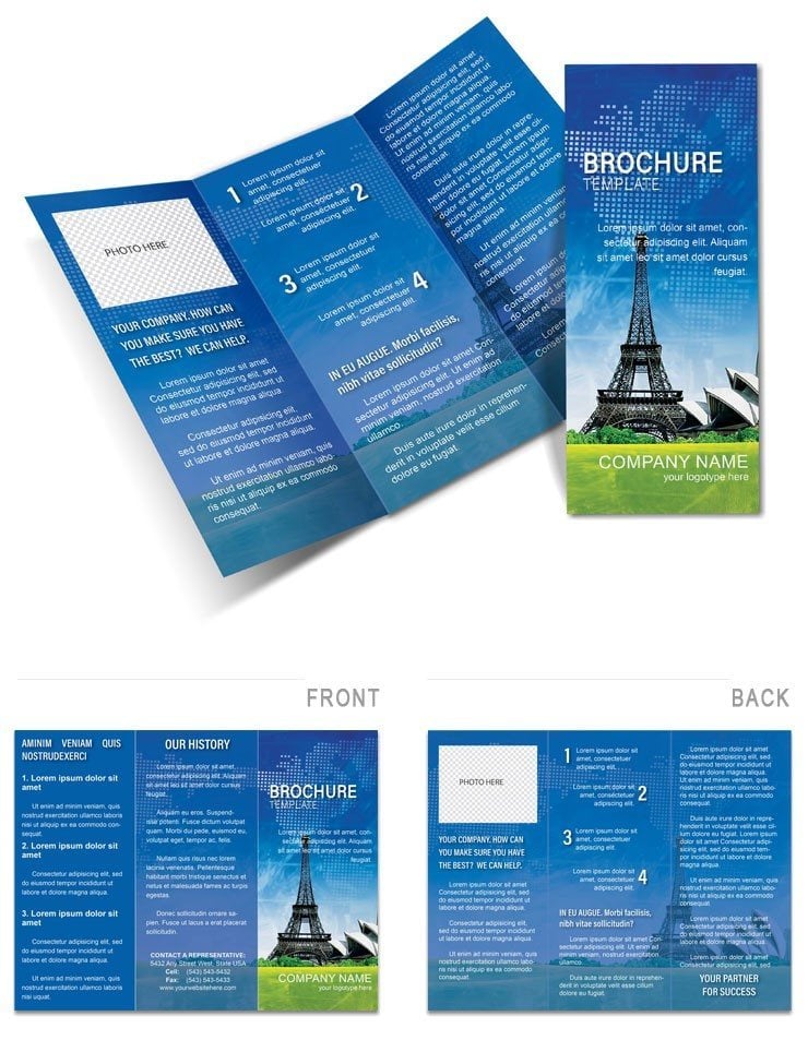 Popular Sights Brochure template