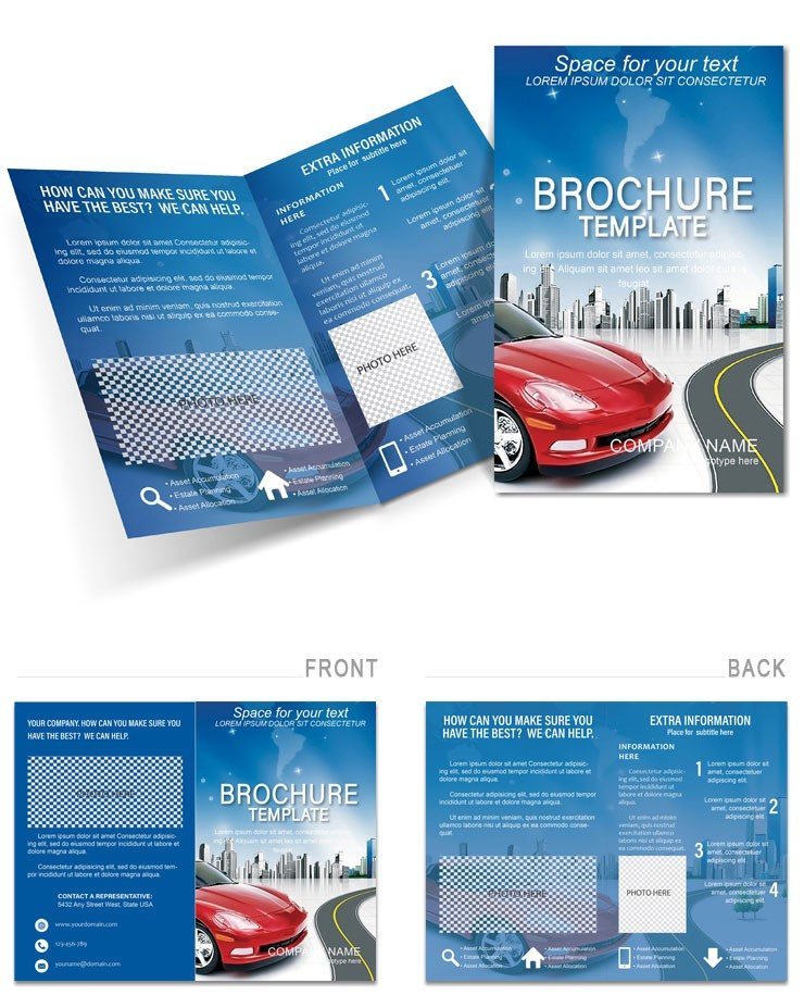 Car and City Brochure template