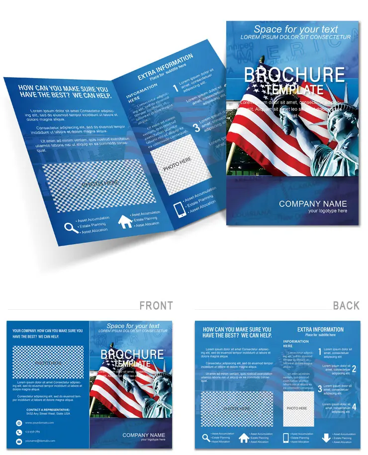 Symbols USA Brochure template â¤ï¸  Backgrounds and designs on the theme of Symbols USA