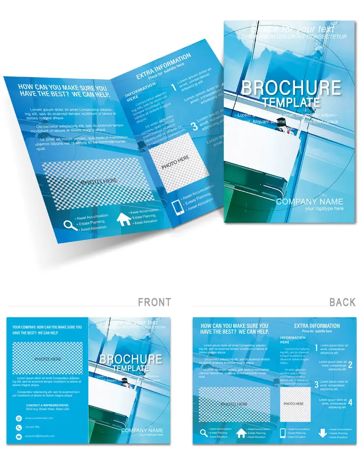 Repairing Windows Brochure design template