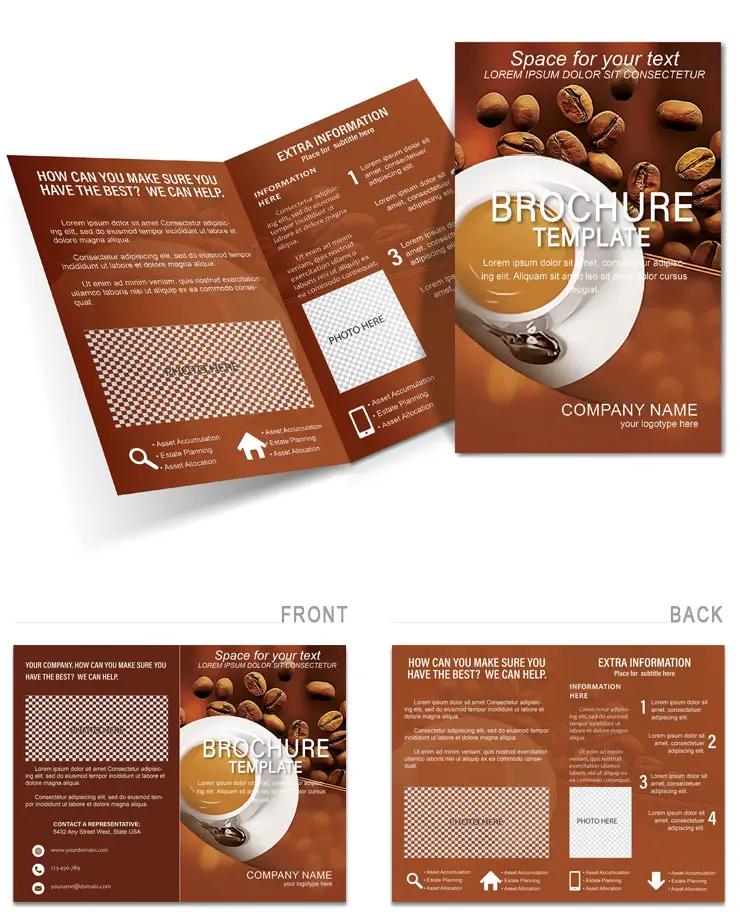 Coffee Review Brochure template