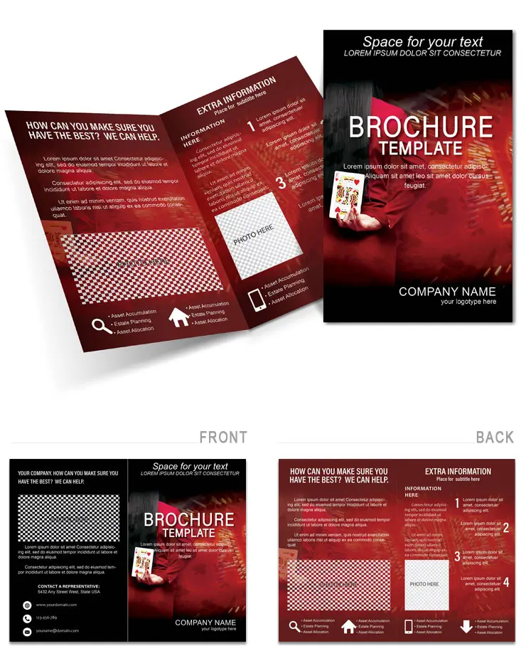 Online Casino Brochure template
