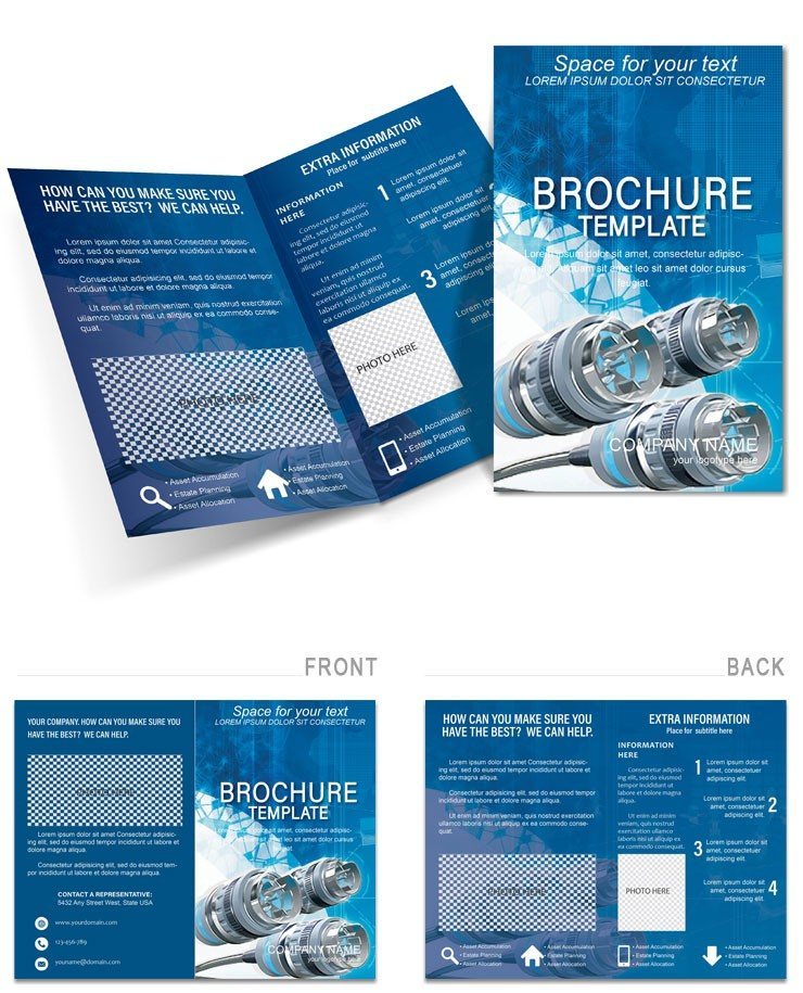 Network Connection Brochure template