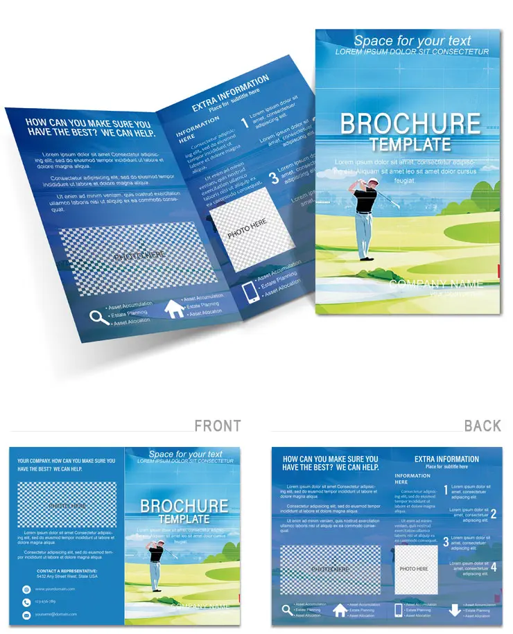 Golf Game Brochure template