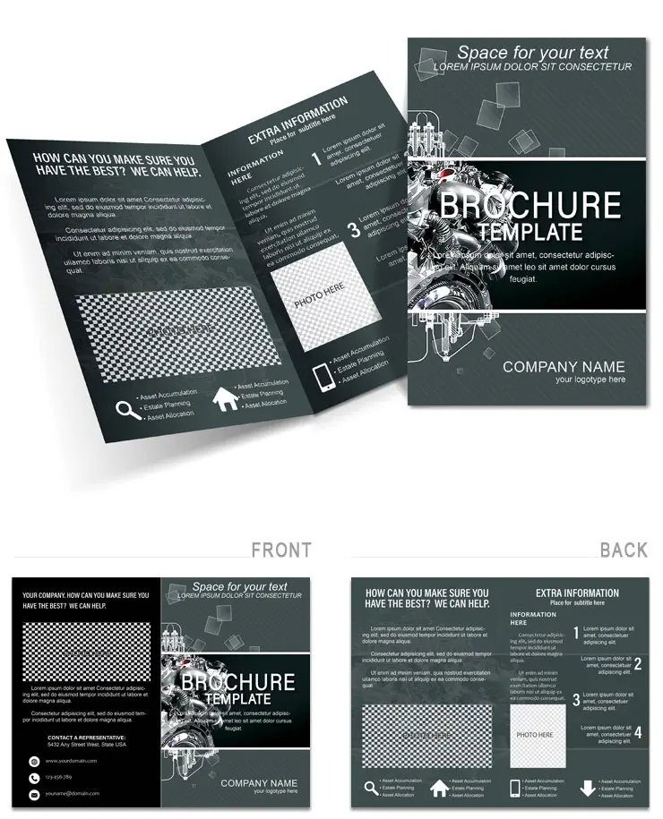 Vehicle Engine Brochure template