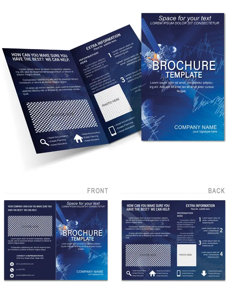 Satellite Encoded Signals Brochure template