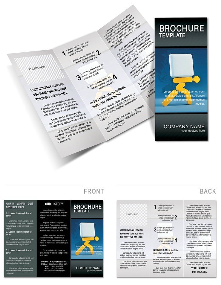 Workflow in Business Brochure template