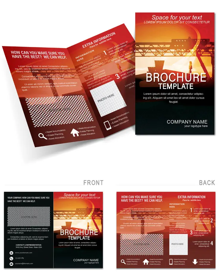 Industrial Brochure Template for Warehouses - Customizable and Professional