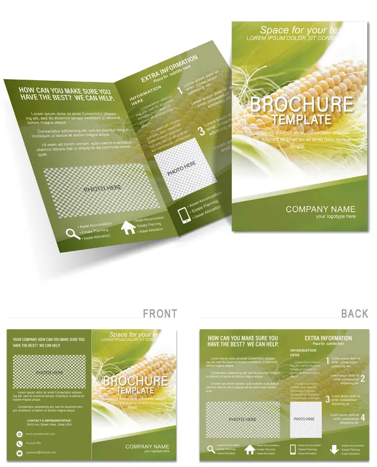 Especially the Cultivation of Maize Brochure templates