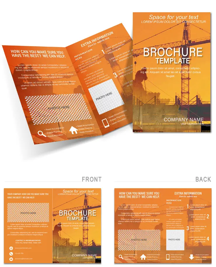 Technology Construction Buildings Brochures templates