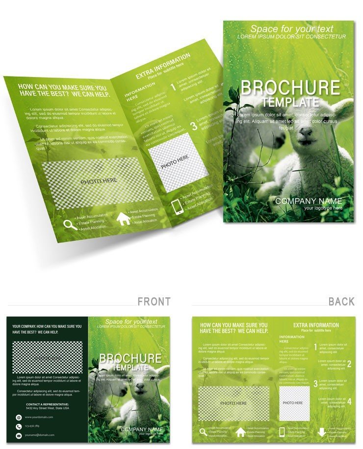 Lamb on Pasture Brochure templates