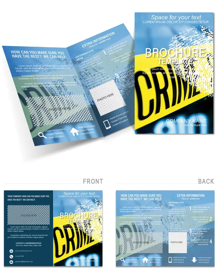 Crime Scene Brochure Template - Download and Print | Professional Investigation Templates