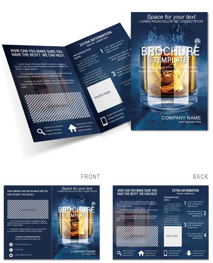 Whiskey Brochure templates