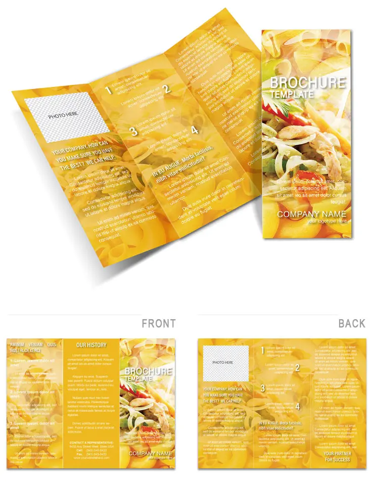 Perfect Pasta Dishes Brochure templates