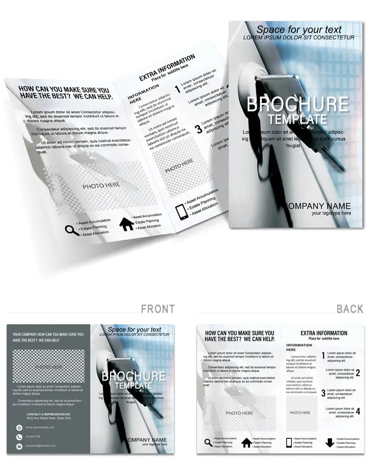 Online Safety Brochure: Design Template and Background