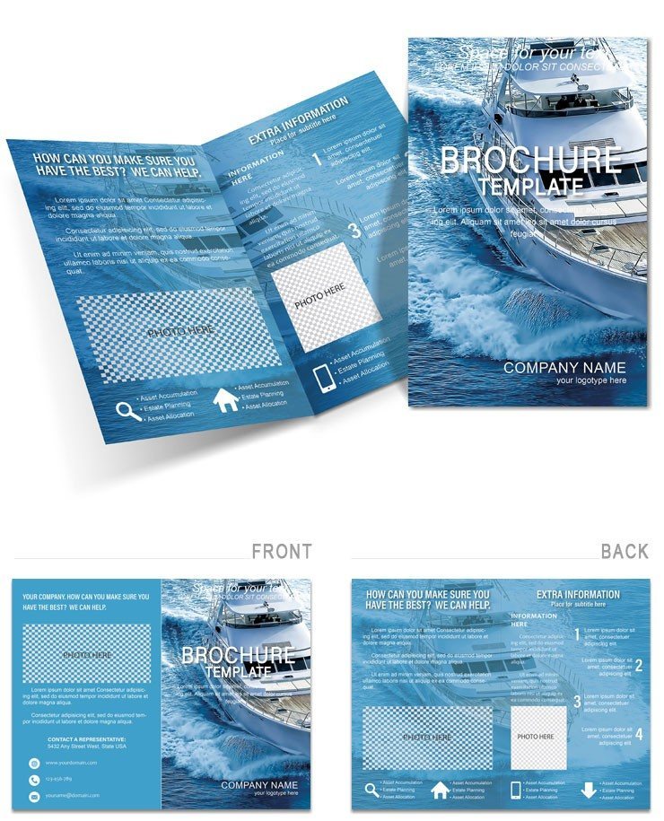 Private Cruise Brochure templates