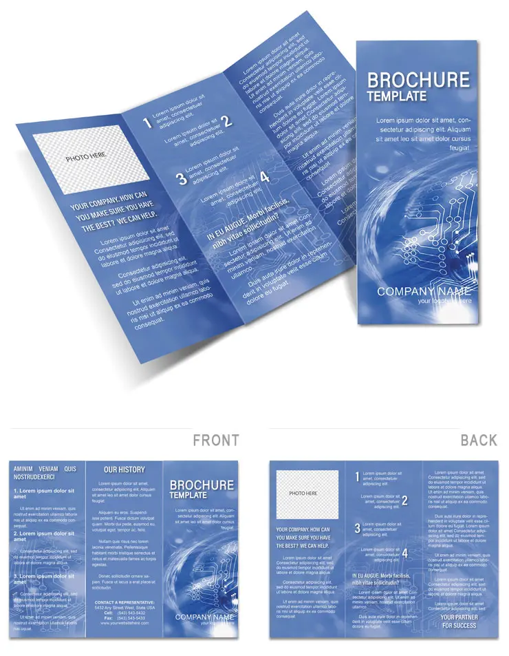Microcircuit Brochure templates