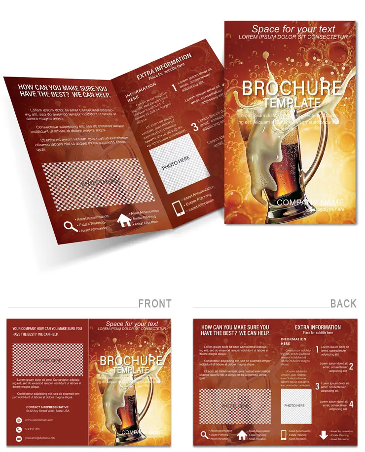 Beer Recipes Brochure template