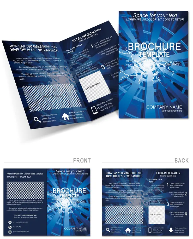 Epicenter of Events Brochure design template