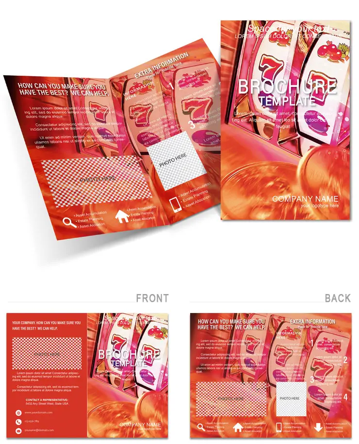 Half-Fold Jackpot Brochure Design Template