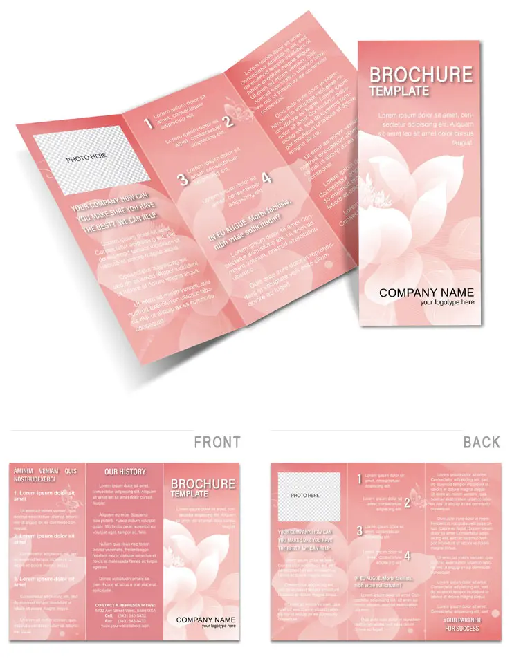 Love Flower Brochure template