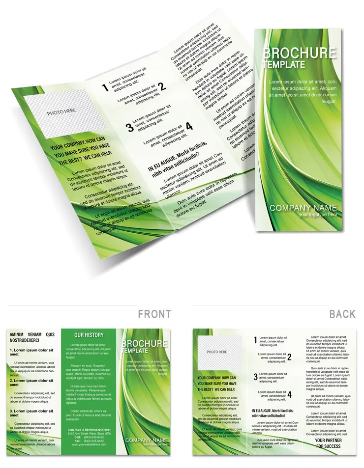 Green Curtain Brochure templates