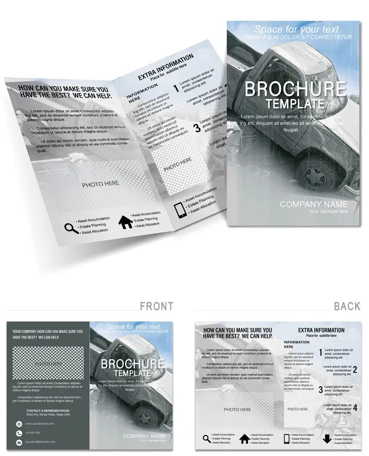 Junkyard Scrap Metal Brochure templates