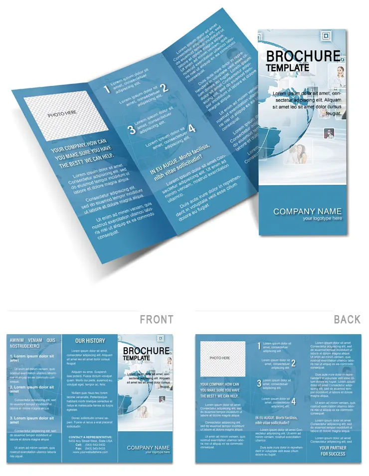News Social Networks Brochure templates