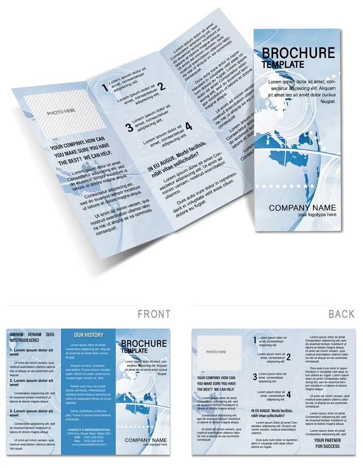 Relationship Social Network Brochure design template