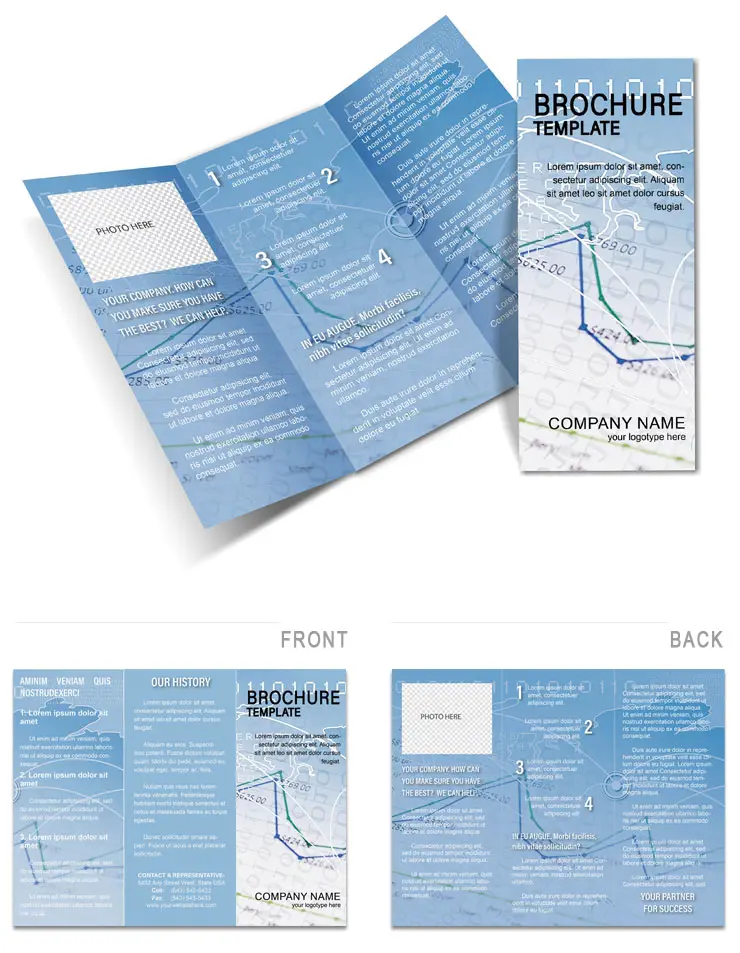 Economic Indicators Statistics Brochure Template | Design