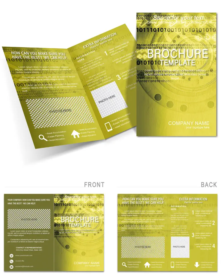 Green Lace Brochure Templates for Download