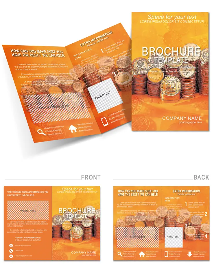 Modern Finance Brochure Template for Download | Customizable Design