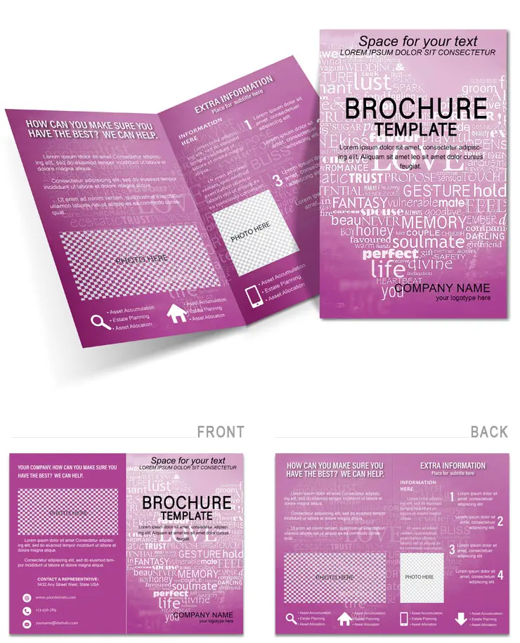 Captivating Poems About Love Brochure Template | Download