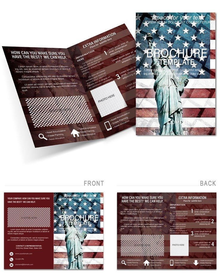 USA Independence Day Brochure templates