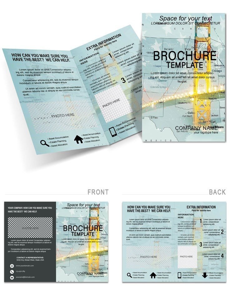 Print Bridges of USA Brochure templates