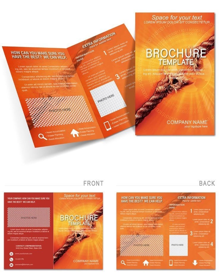 Network Failure Brochure template
