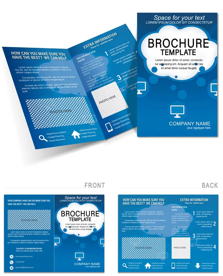 Computer Network Security Brochure Templates