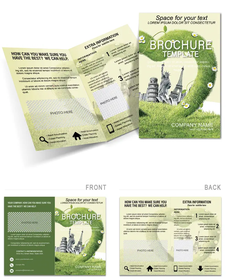 Love to Tourist Attractions Brochure Templates