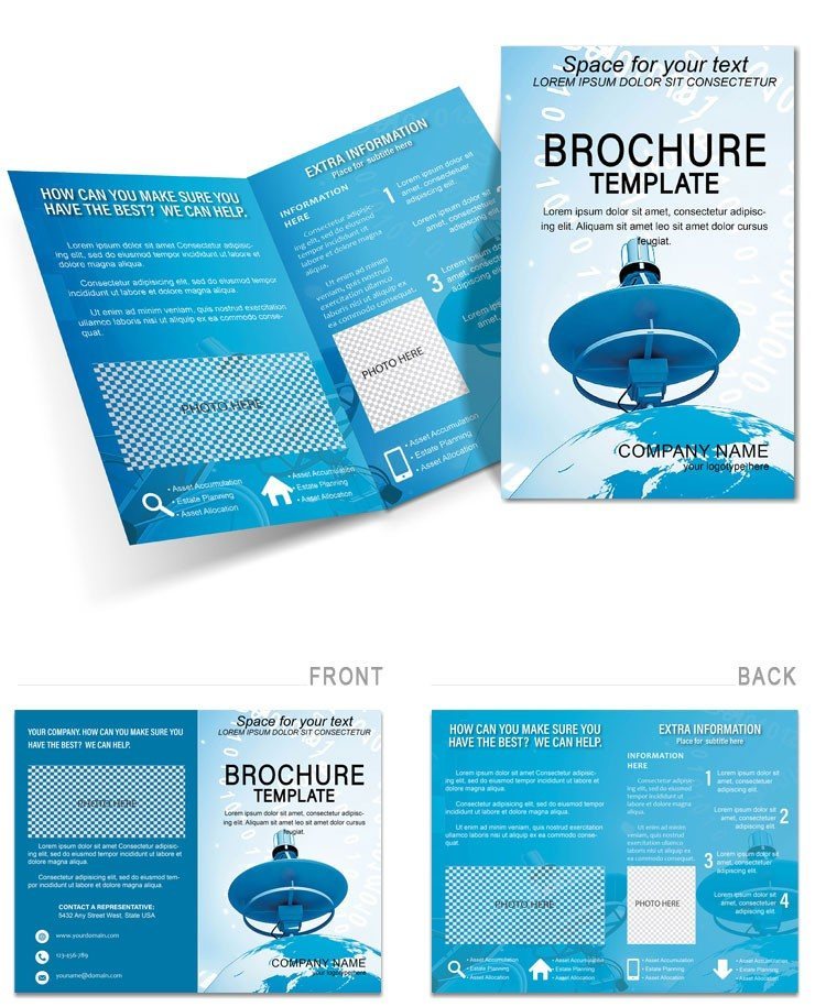Satellite Communication Brochure Templates