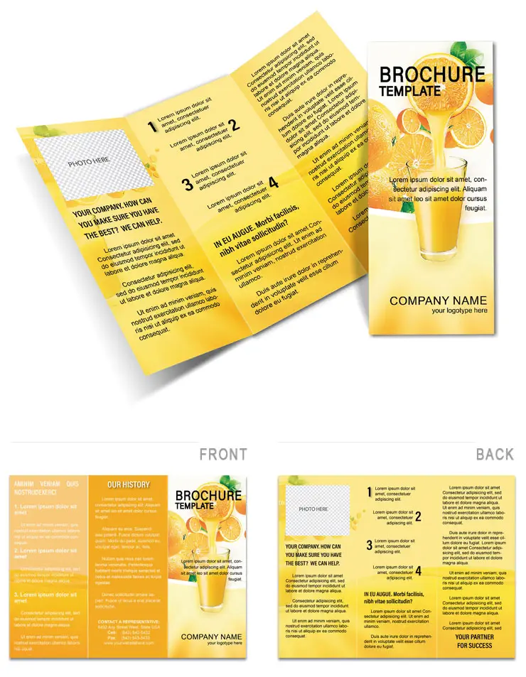 Fresh Juices Brochure Templates