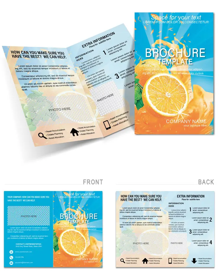 Citrus Juices Brochure Templates