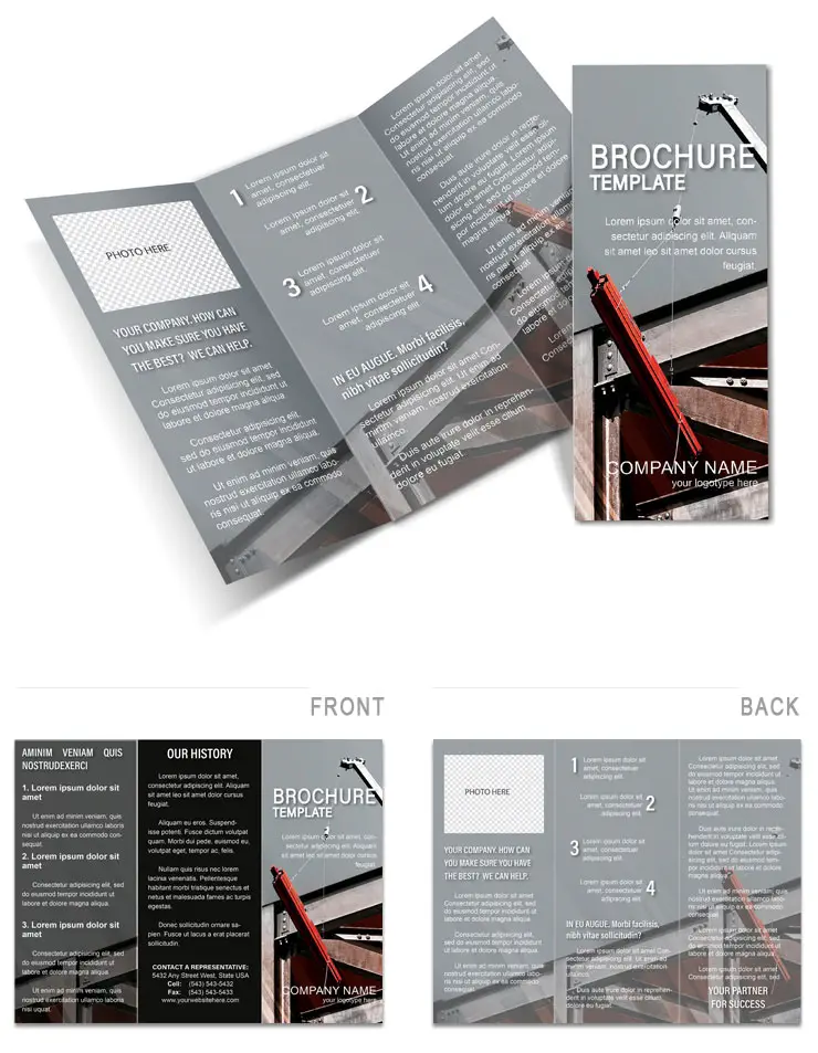 Construction Engineering Brochure Templates