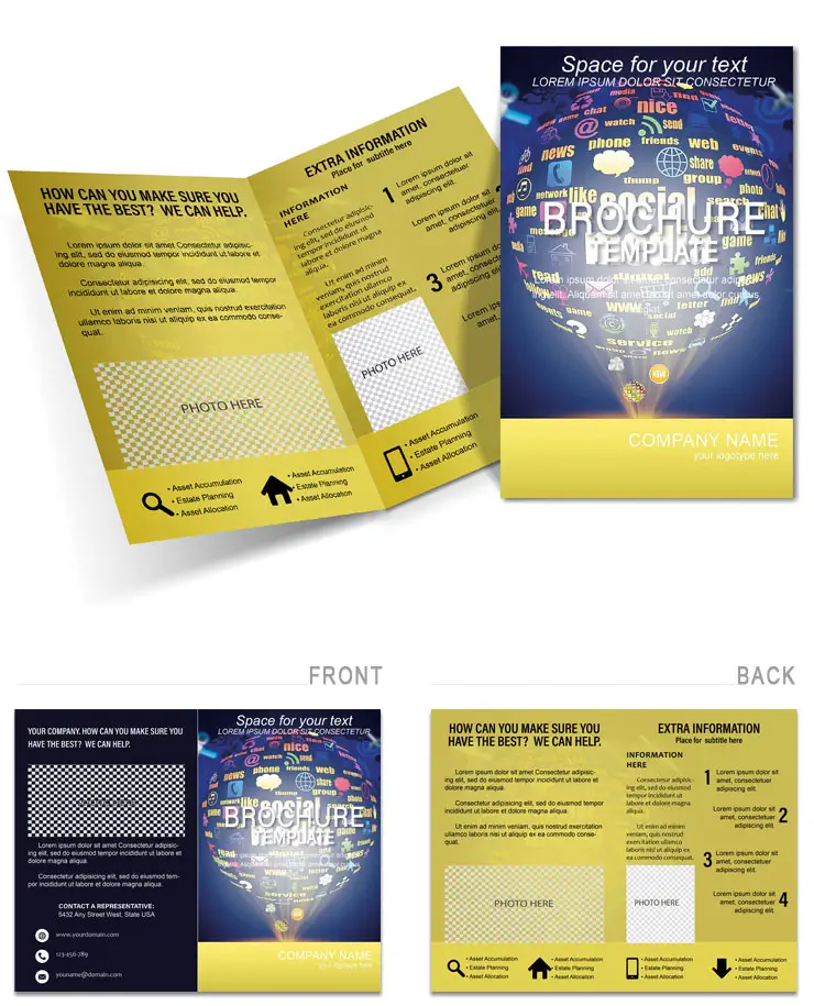 Social Media Brochure Design Template - Download, Design, and Print