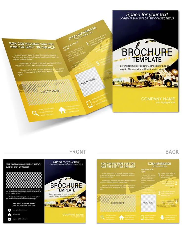 Print Commercial Aircraft Brochure design