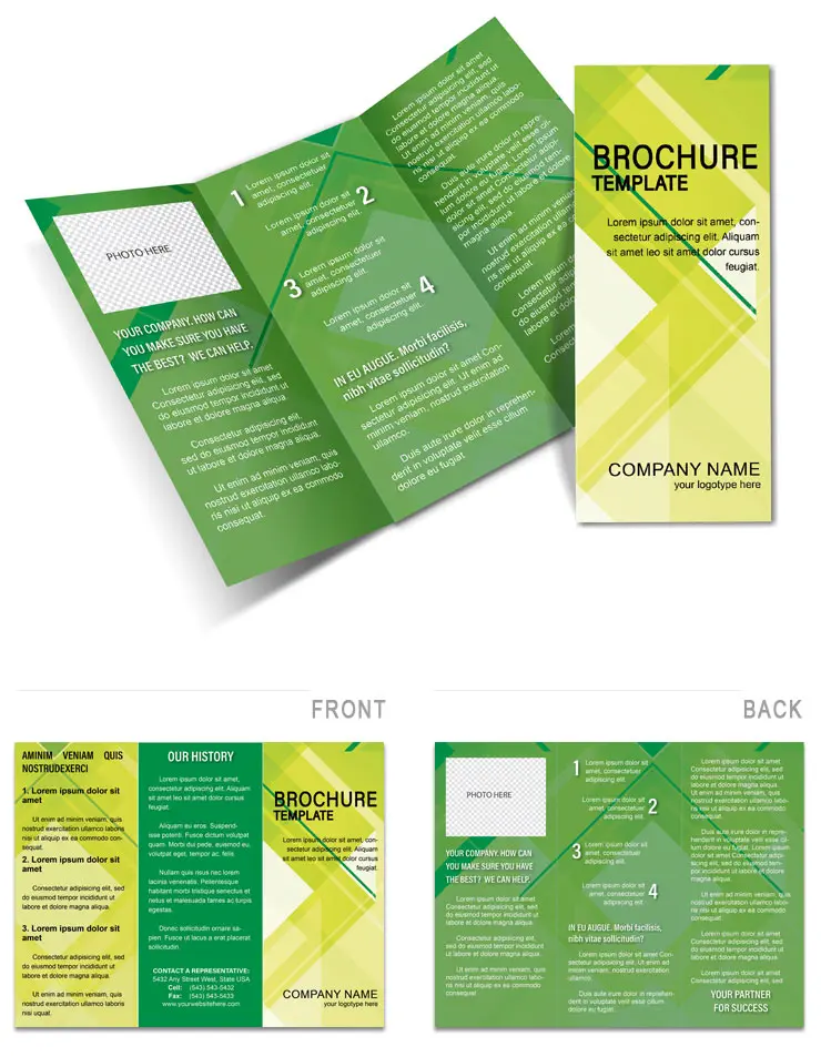Background with Rhombus Brochure