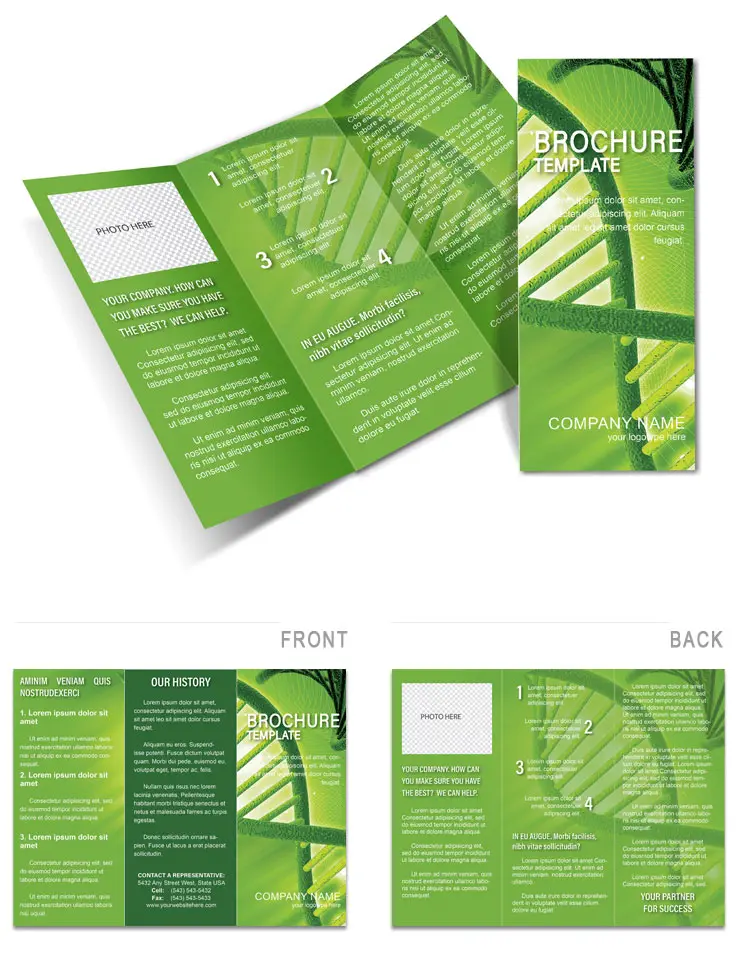 Genome Definition Brochure design templates