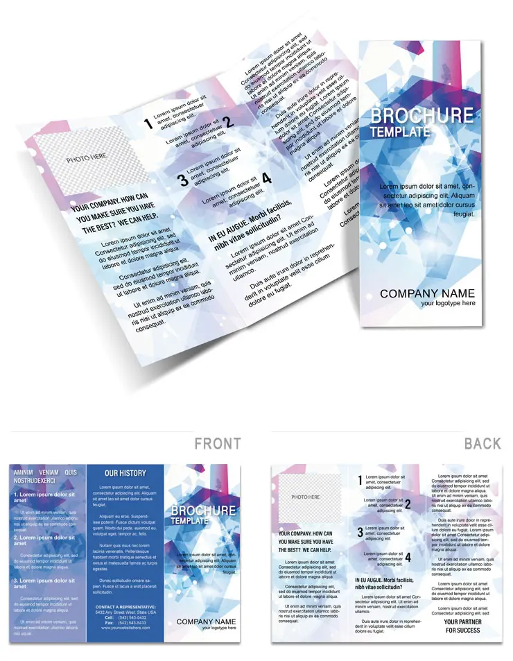 Colorful Plastic Brochure template