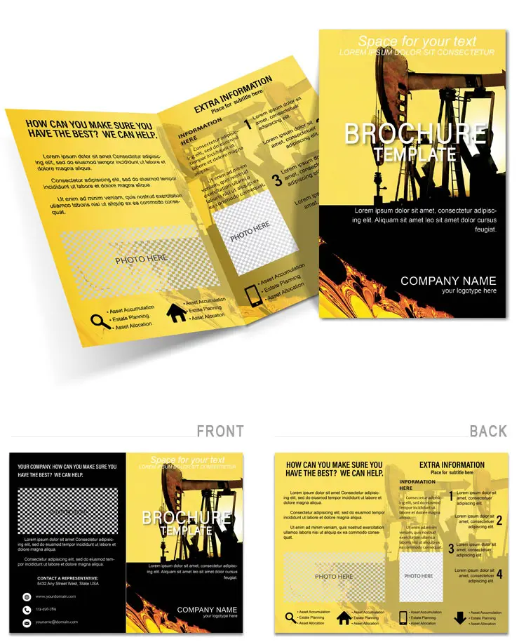 Extraction of Oil Brochure template