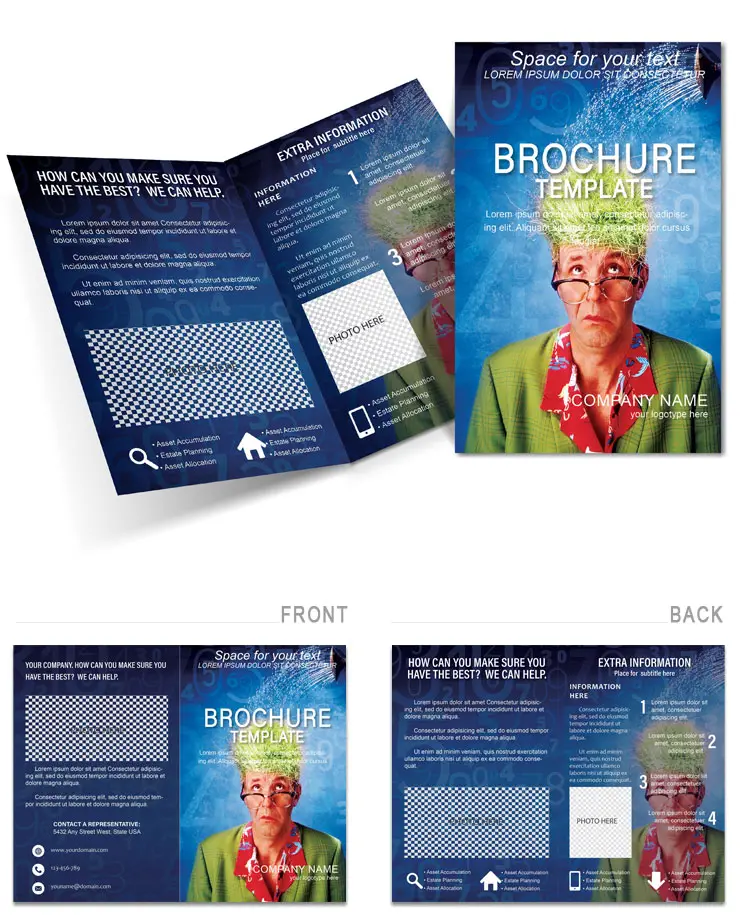 Enhance Memory Brochure: background and design template