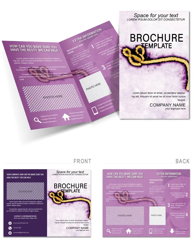 Dangerous Ebola Brochure templates